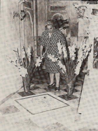 Maria Diciotti sulla tomba